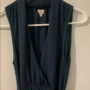 Xxsmall Green Short Dress With Pockets